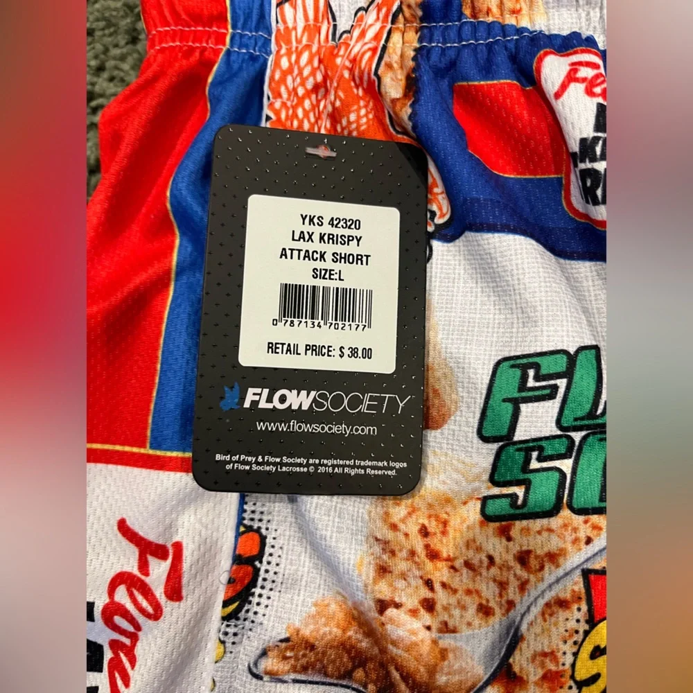 ‼️NEW-Boys Flow Society Lacrosse Shorts-YL - Picture 4 of 10